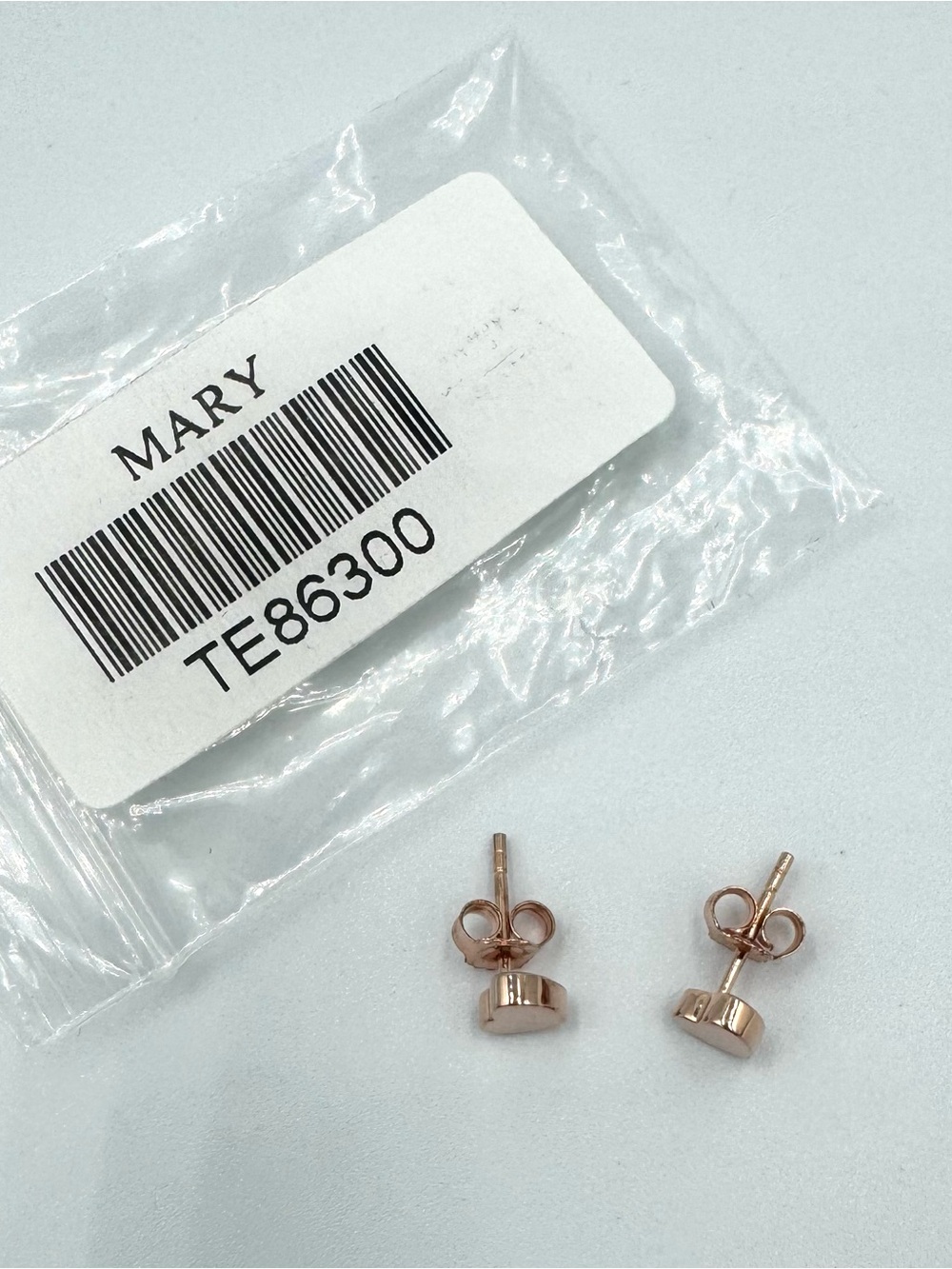 Tocara Mary Rose Gold-Tone Heart Stud Earrings TE86300